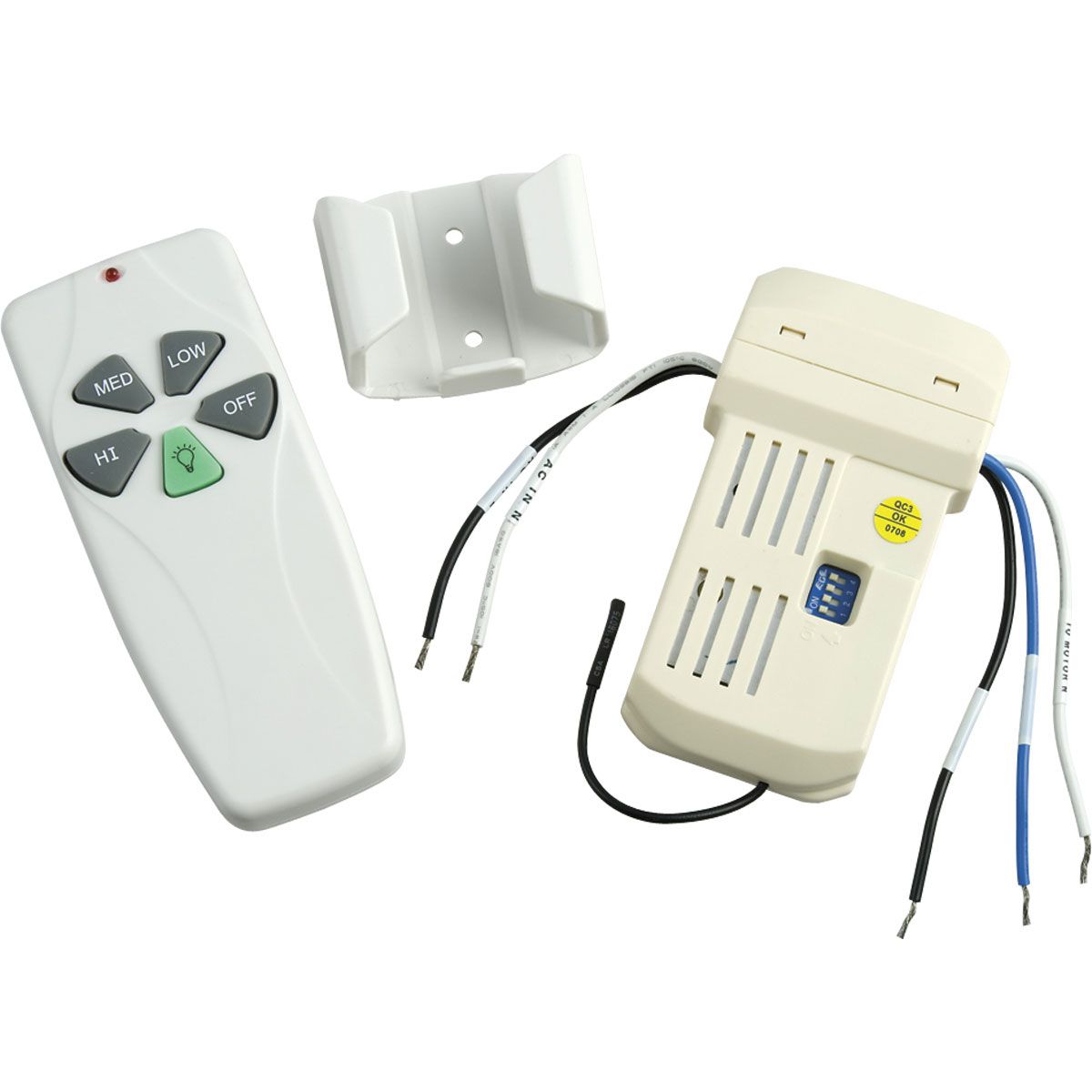 Progress Lighting P2618-01 Air Pro Ceiling Fan Light Remote Control White
