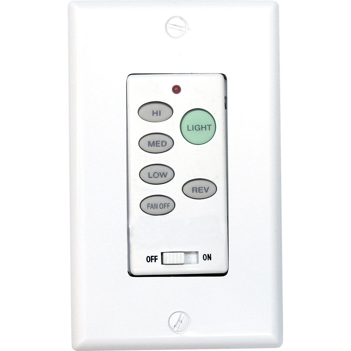 Progress Lighting P2631-30 AirPro white ceiling fan wall control
