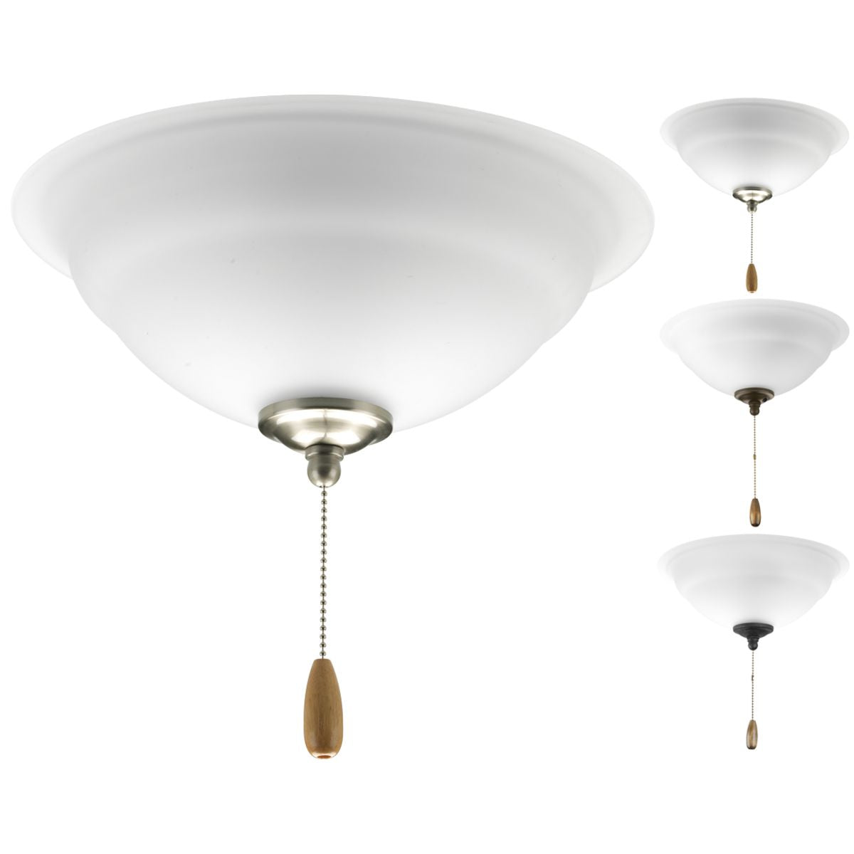 Progress Lighting P2645-01WB Torino 2 Light LED Ceiling Fan Light Kit Unfinished