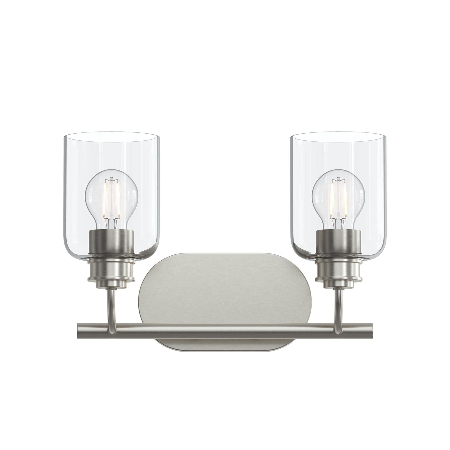 Progress Lighting P300566-009 Reines 2 Light 14.75 inch Brushed Nickel Bath Vanity Wall Light
