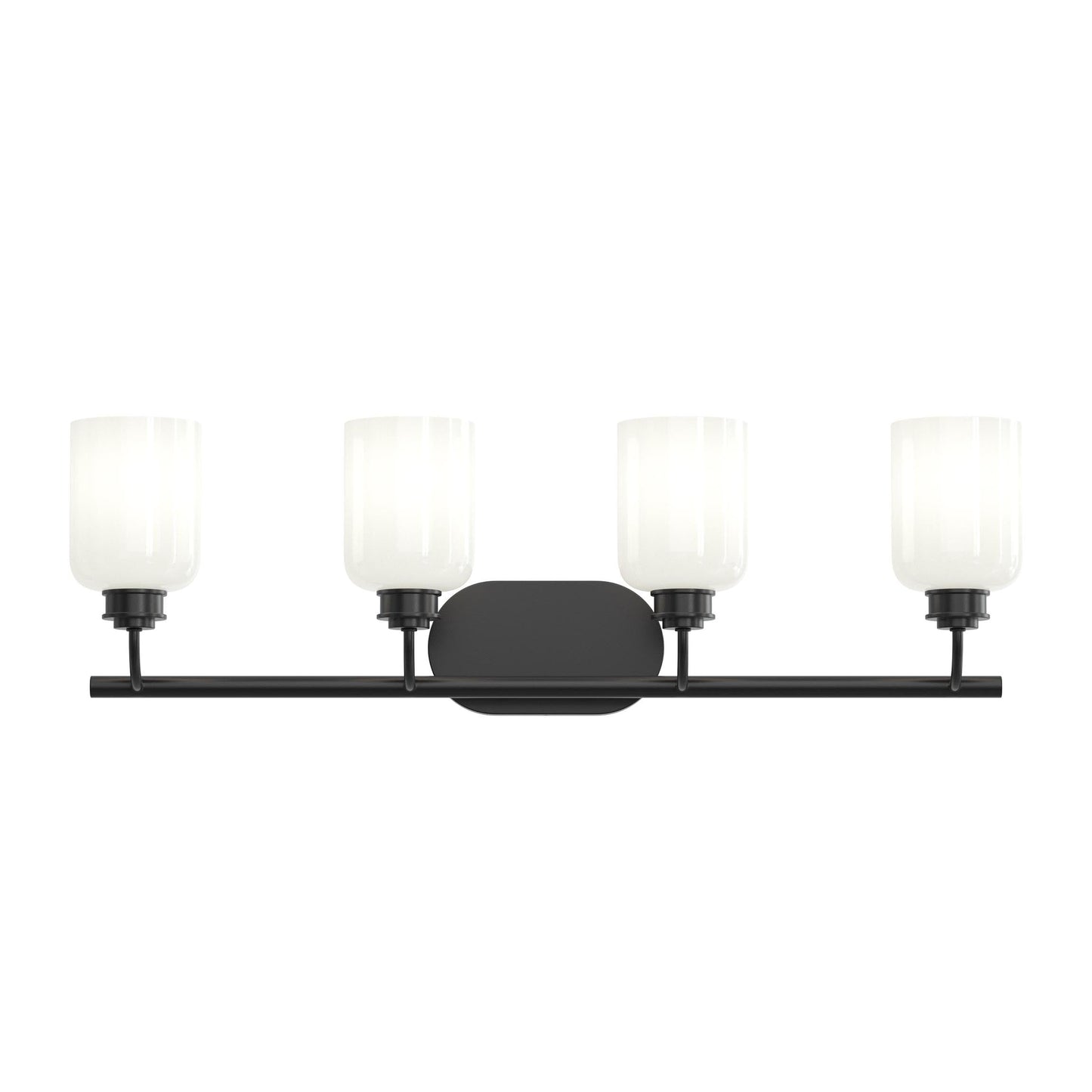 Progress Lighting P300580-31M Reines 4 Light 32 inch Matte Black Bath Vanity Wall Light