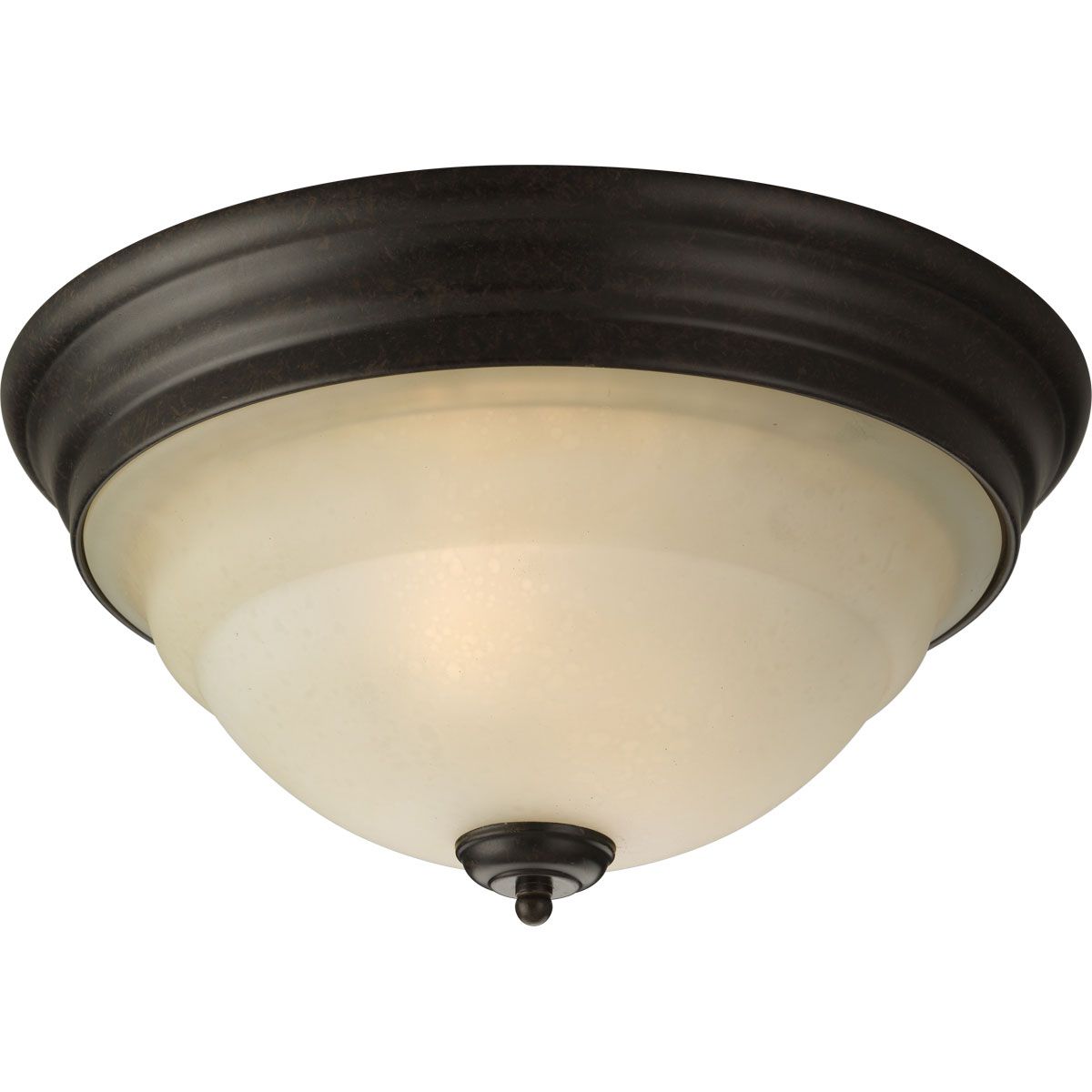 Progress Lighting Torino 2 light forged bronze flush mount ceiling light
