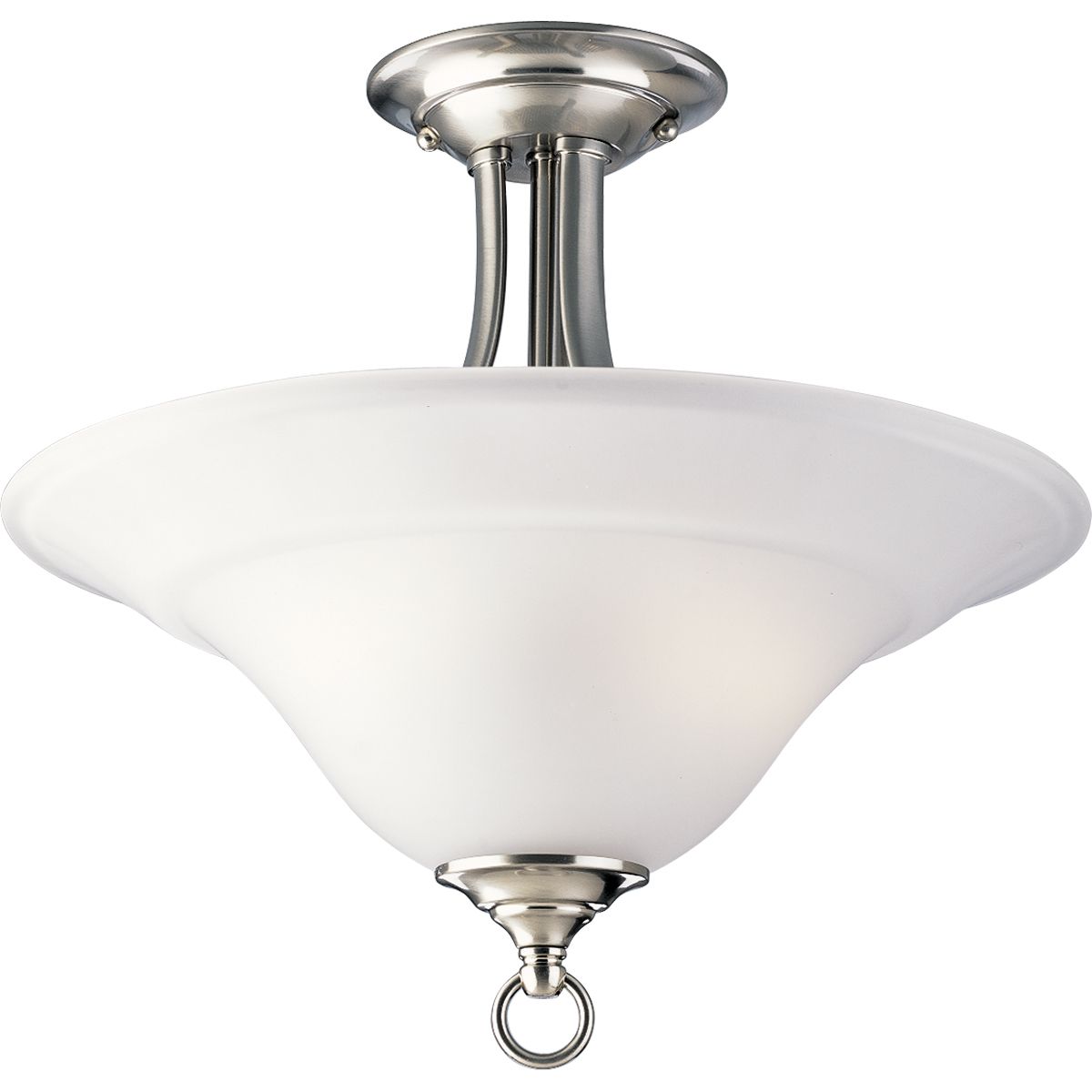 Progress Lighting P3473-09 Trinity 2 light 16 inch brushed nickel semi-flush ceiling light
