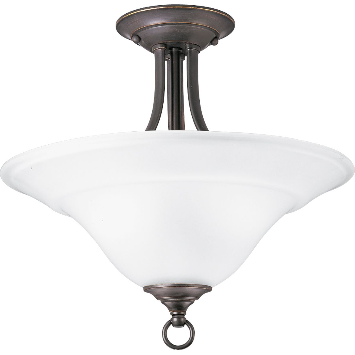 Progress Lighting P3473-20 Trinity 2 Light 16 inch Antique Bronze Semi-Flush Ceiling Light