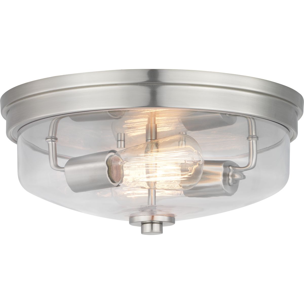 Progress Lighting P350121-009 Blakely 2 Light 13.625 inch Brushed Nickel Flush Mount Ceiling Light
