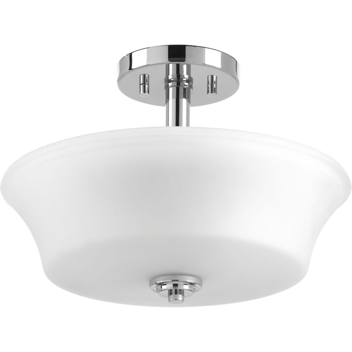 Progress Lighting P3644-15 Cascadia 2 light polished chrome semi-flush mount ceiling light