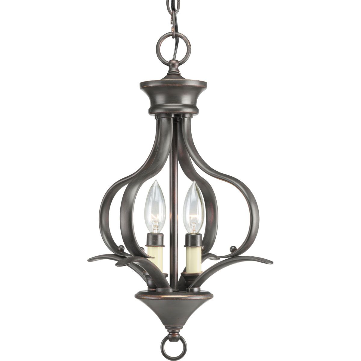 Progress Lighting P3806-20 Trinity 2 light antique bronze foyer pendant
