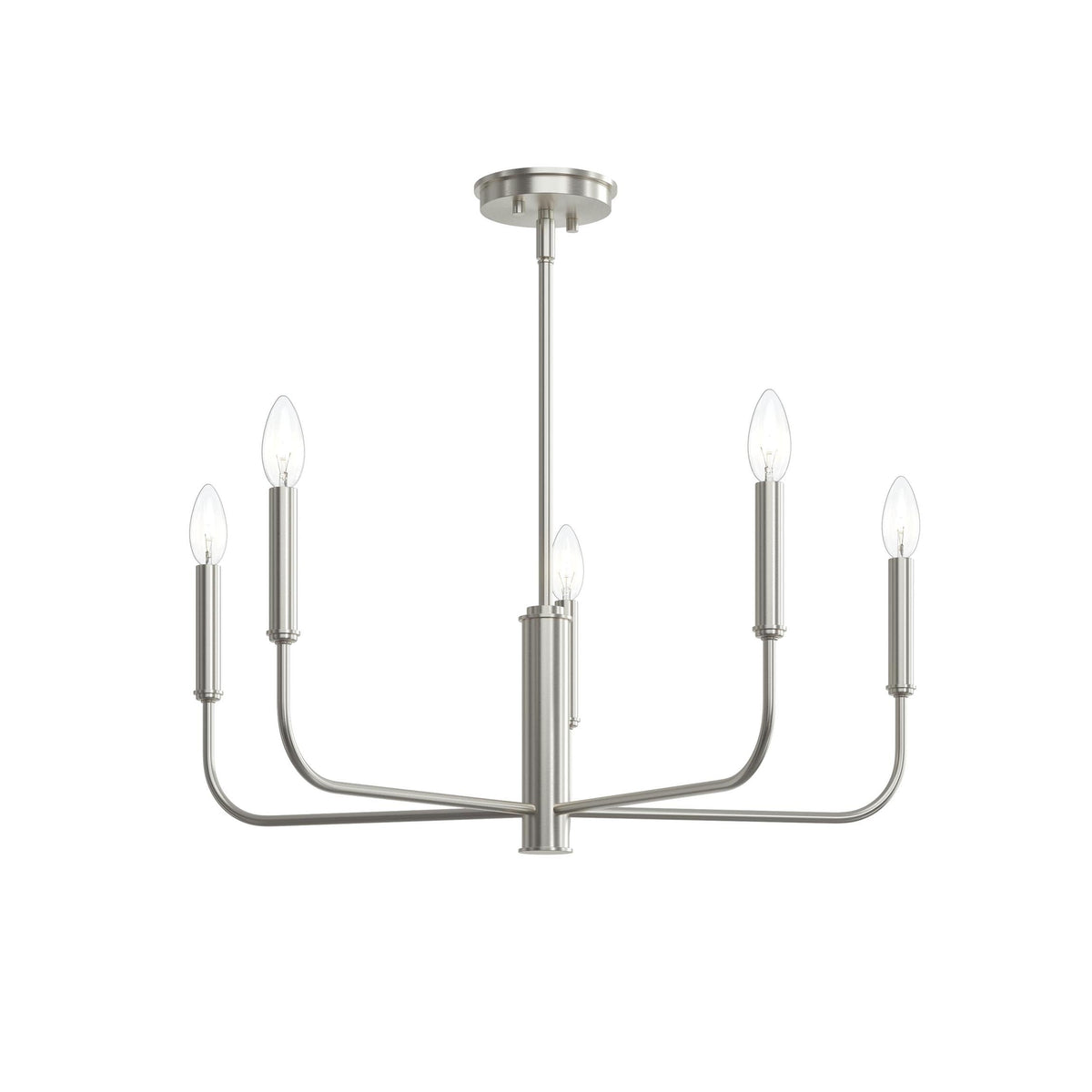Progress Lighting P400446-009 Reines 5 Light Brushed Nickel Chandelier - Additional View