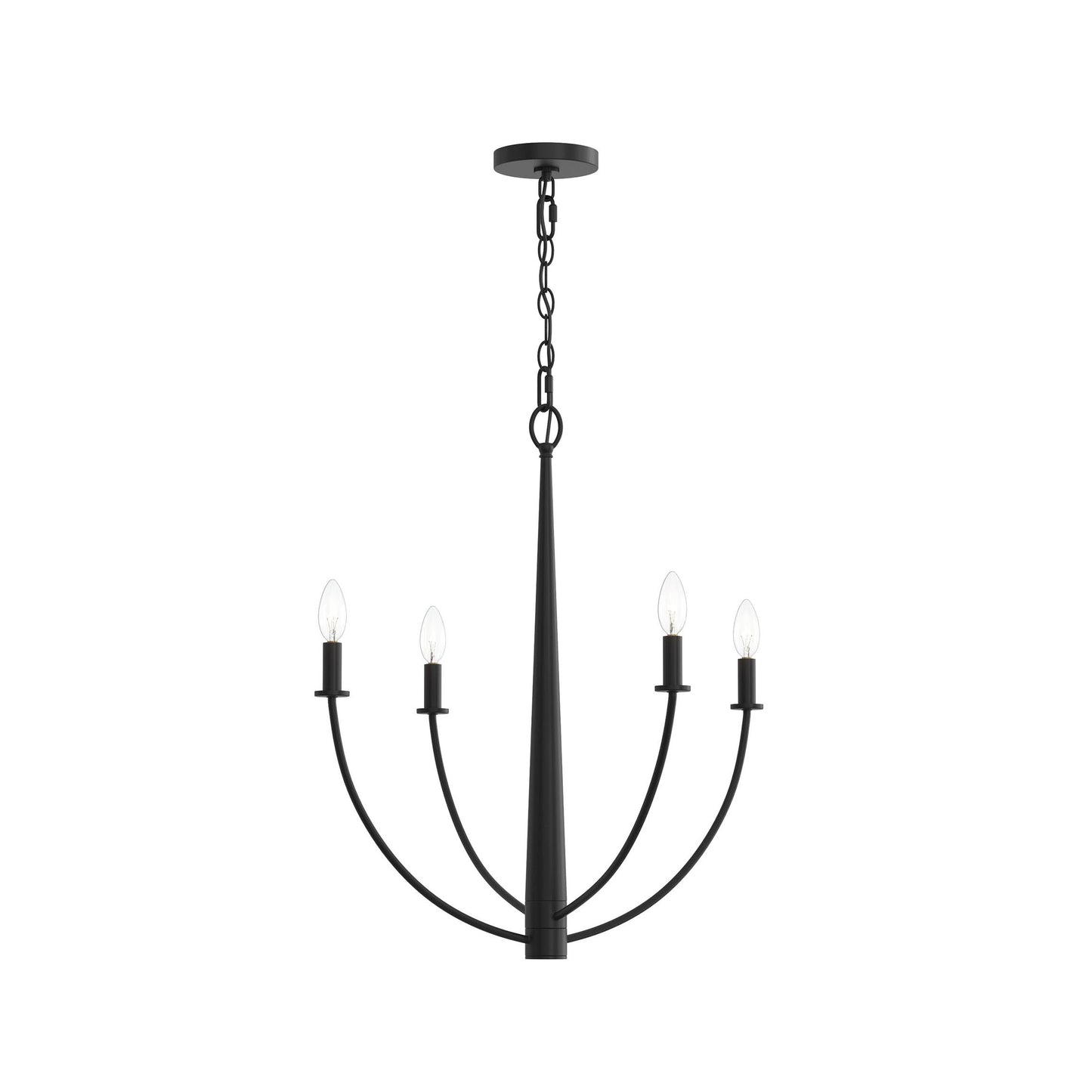 Progress Lighting P400458-31M Jheni Matte Black Chandelier - Image 9