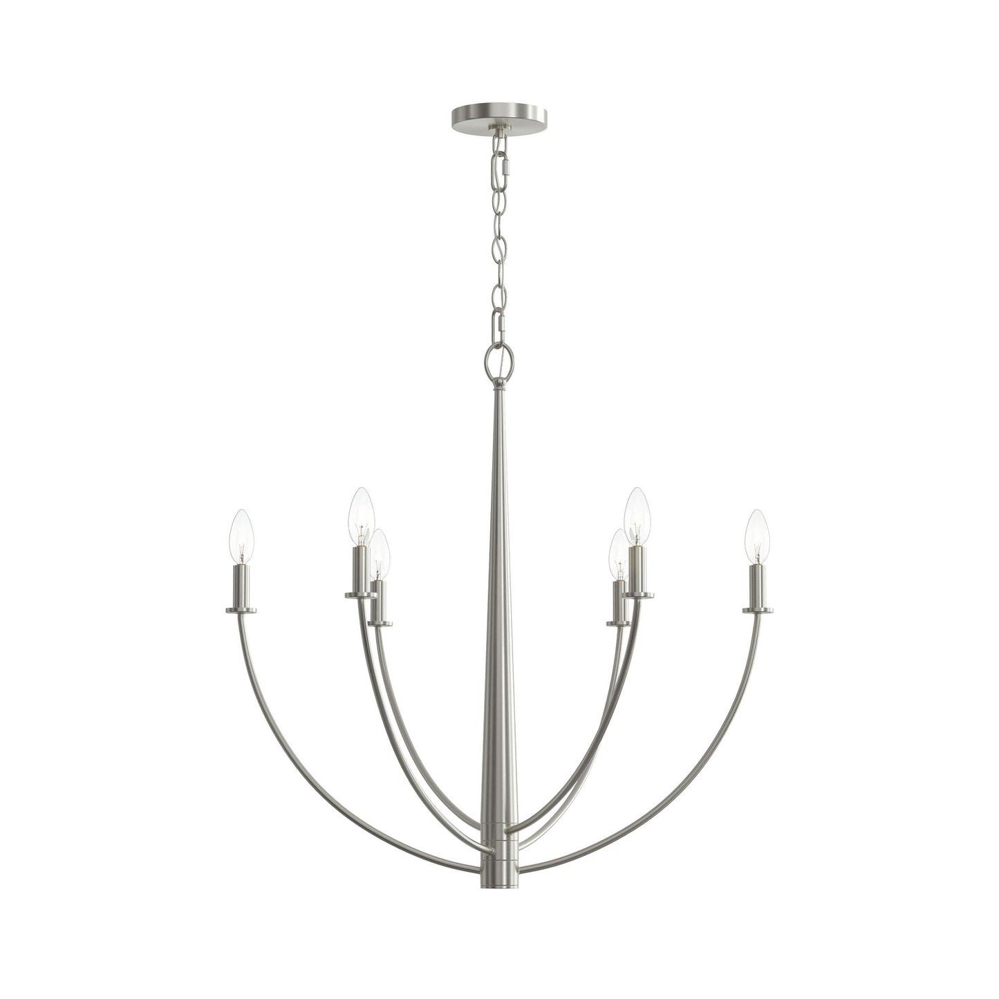 Progress Lighting P400459-009 Jheni Brushed Nickel Chandelier - Additional View 9