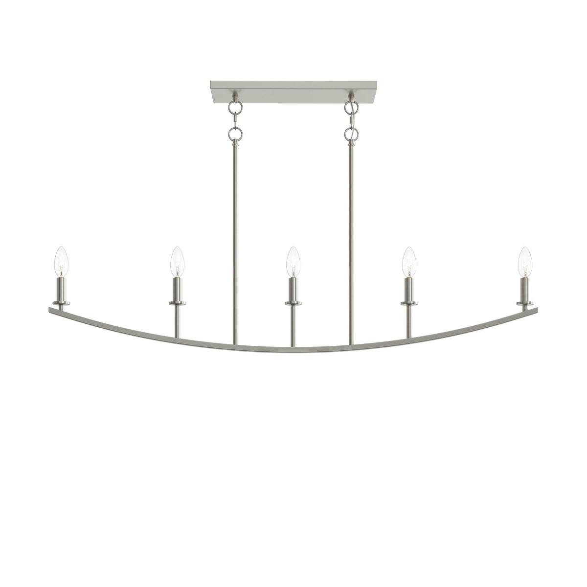 Progress Lighting P400461-009 Jheni 5 Light Brushed Nickel Linear Chandelier - view 9