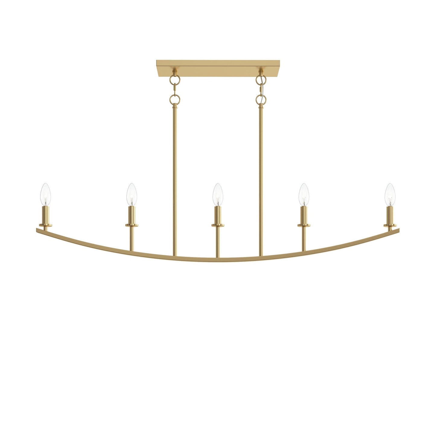 Progress Lighting P400461-191 Jheni Brushed Gold Linear Chandelier - View 9