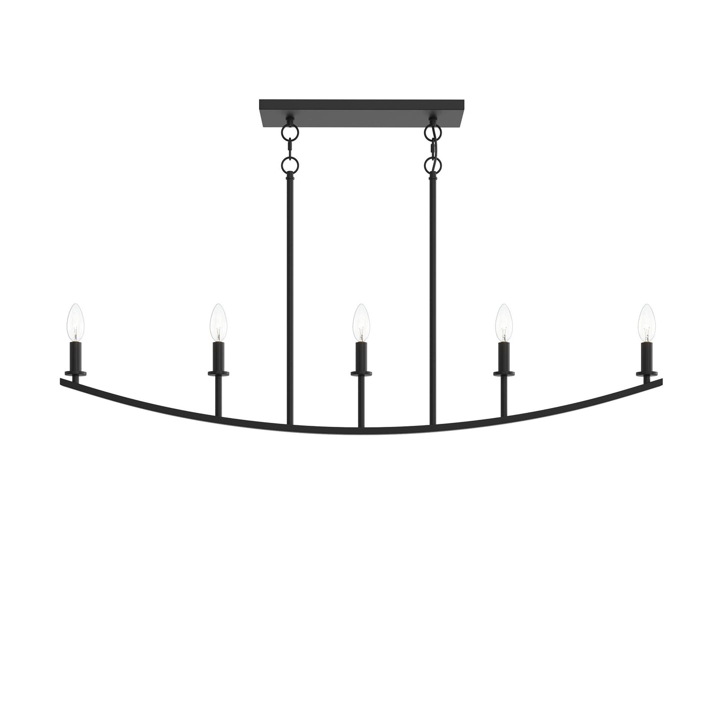 Progress Lighting P400461-31M Jheni Matte Black Linear Chandelier - Image 9