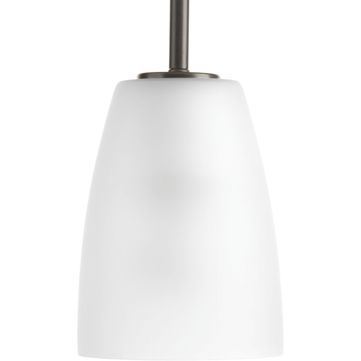 Progress Lighting Leap 1 light antique bronze mini pendant with etched glass shade