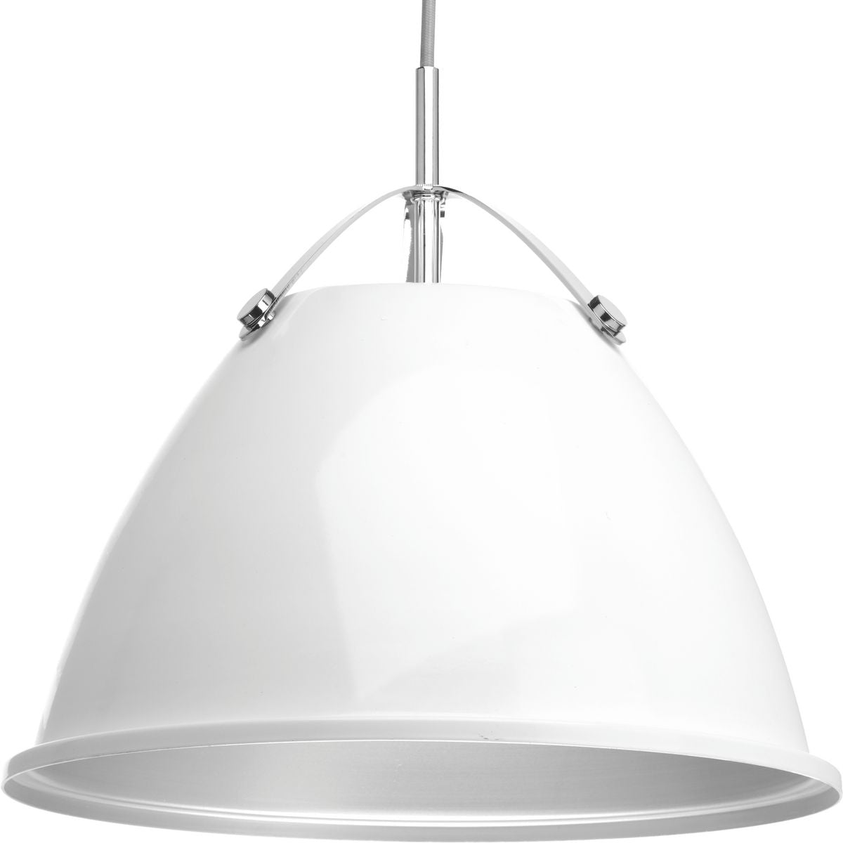 Progress Lighting Tre 1 light white pendant ceiling light