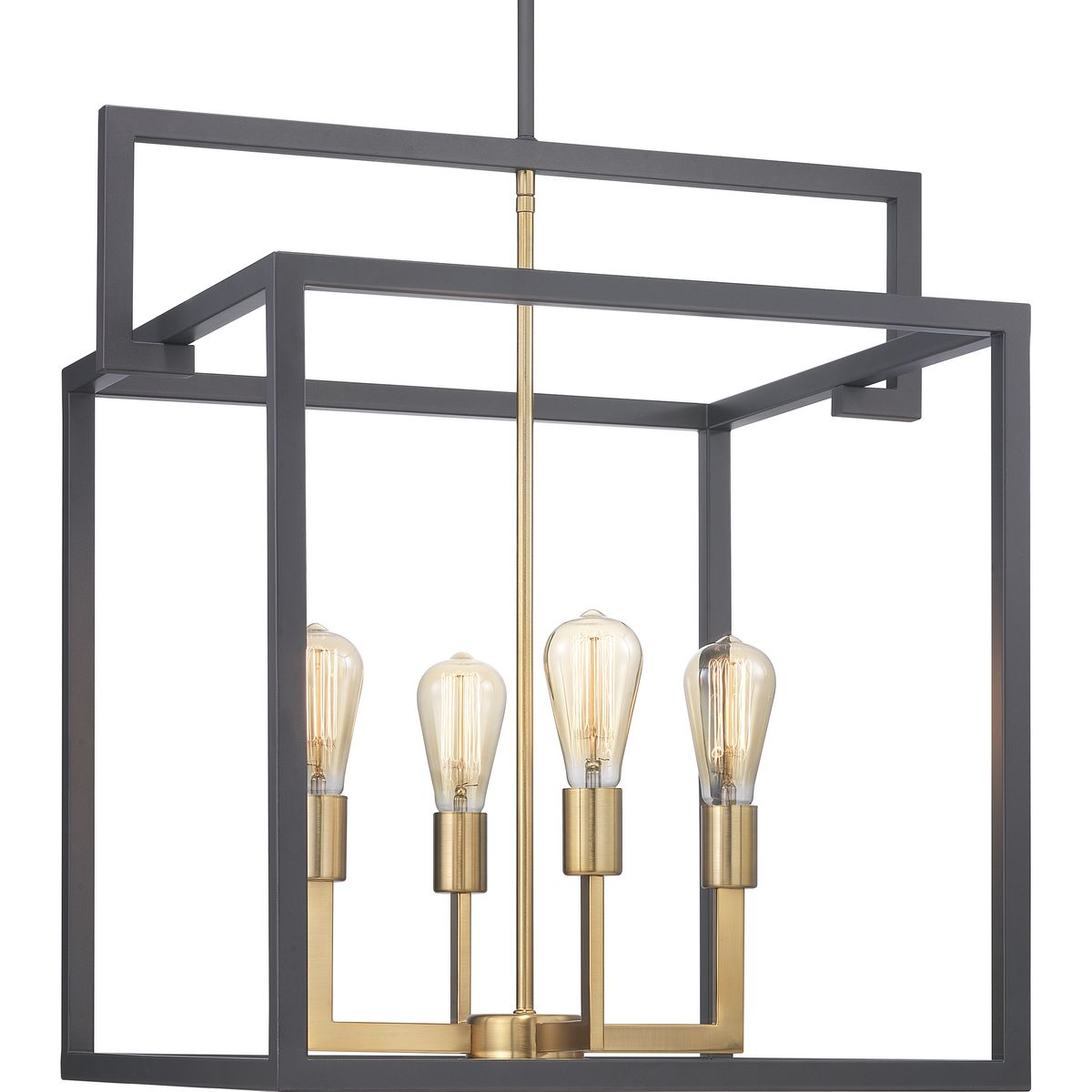 Progress Lighting P500168-143 Blakely 4 Light Graphite Pendant Ceiling Light