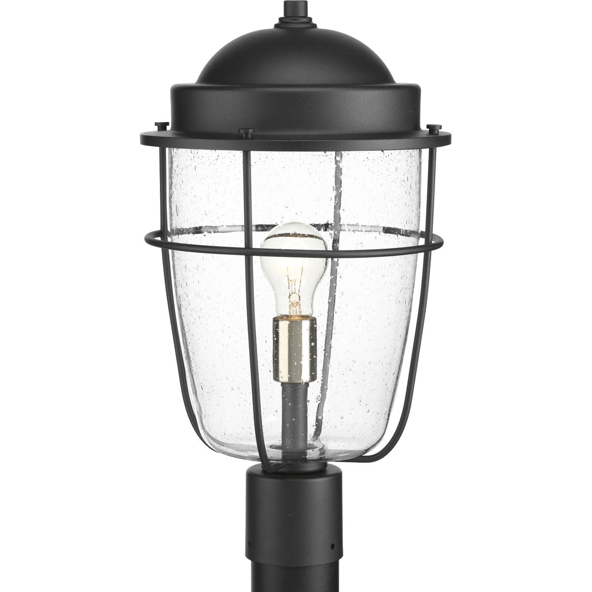 Progress Lighting P540025-031 Holcombe 1 Light Textured Black Outdoor Post Lantern