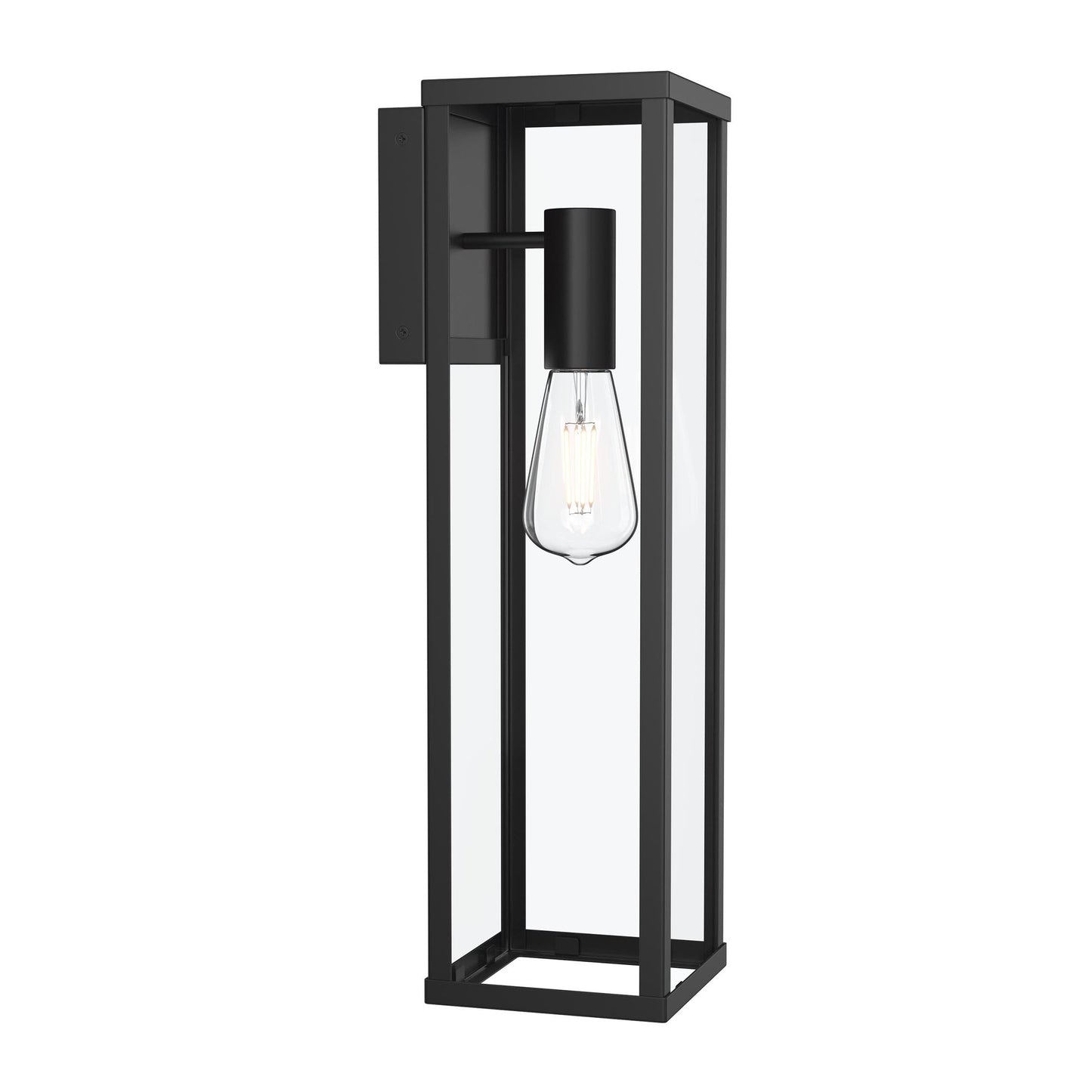 Progress Lighting P560400-31M Ryle 1 Light 20 inch Matte Black Outdoor Wall Lantern