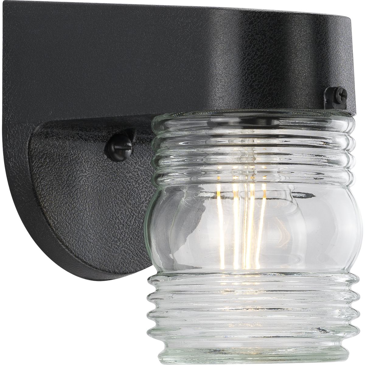 Progress Lighting P5612-31 Polycarbonate 1 Light Textured Black Wall Lantern