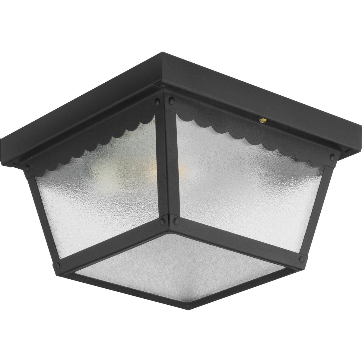 Progress Lighting P5729-31 Ceiling Mount 2 Light 9.25 inch Matte Black Flush Mount Ceiling Light