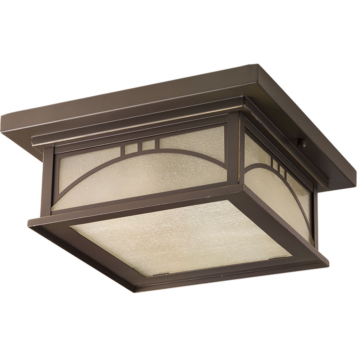 Progress Lighting P6055-20 Residence 2 Light 12 inch Antique Bronze Outdoor Flush Mount Ceiling Light