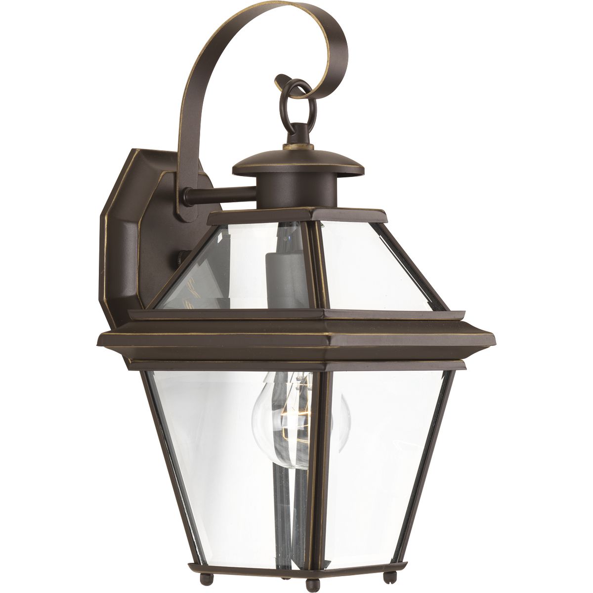 Progress Lighting P6615-20 Burlington 1 Light Small Antique Bronze Outdoor Wall Lantern