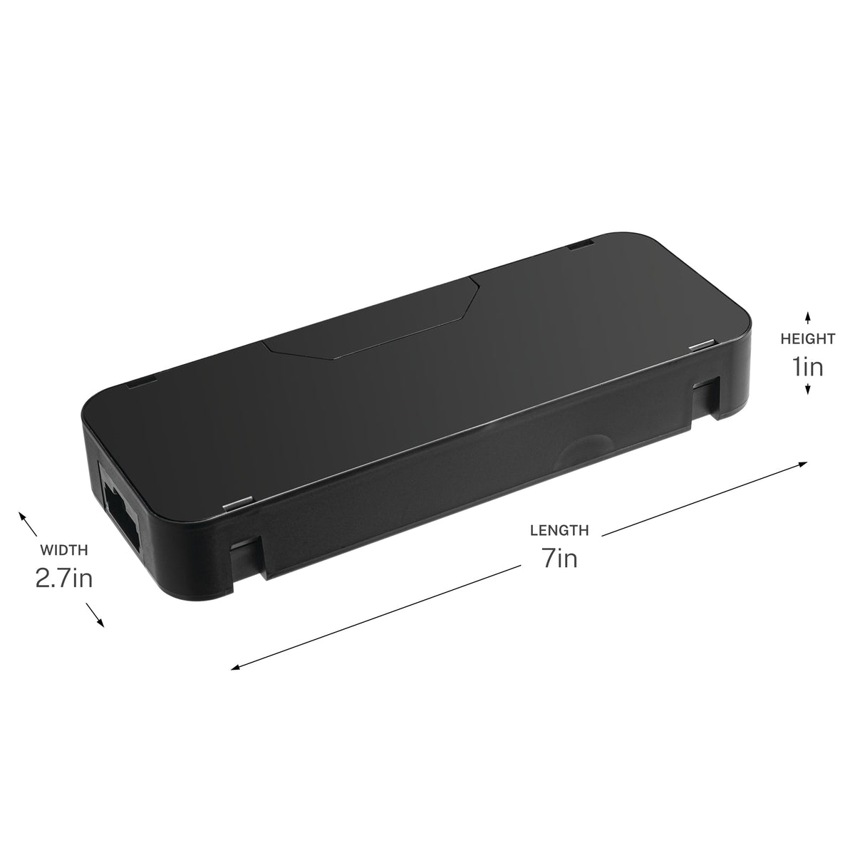 Progress Lighting P860066-031 Arza Wire Module in Black - Dimensions: 7in Length, 2.7in Width, 1in Height
