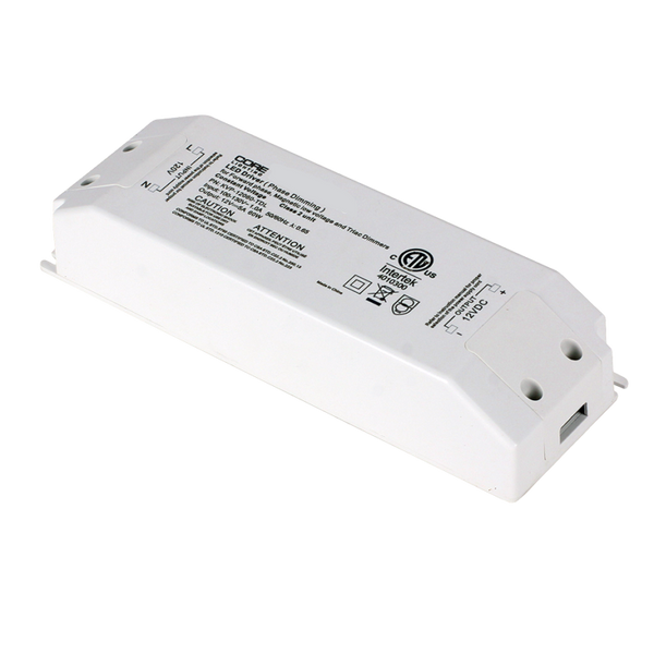 Core Lighting PSDT60W12V TRIAC Class 2 Dimmable Driver with 60W 100