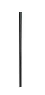 Dabmar Lighting PT-10-BL 10-ft Steel Direct Burial Pole, Black Finish