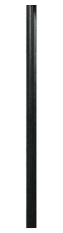 Dabmar Lighting PT-12-B 12-ft Steel Direct Burial Pole, Black Finish