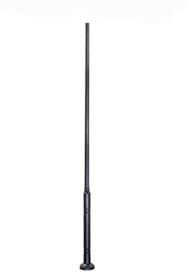 Dabmar Lighting PT-15BASE-BZ 15' Galvanized Steel Post 3.5" O.D. Pole + Base, Bronze Finish