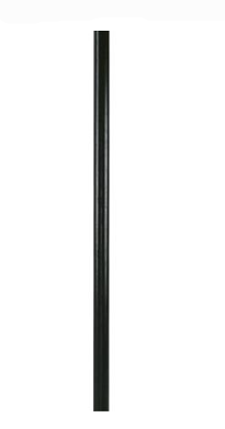 Dabmar Lighting PT-B Steel 7' Direct Burial Pole 3" O.D. Black Finish