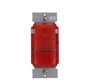 Wattstopper PW-301-R PIR Wall Switch Occupancy Sensor, 120/277V, Red Finish
