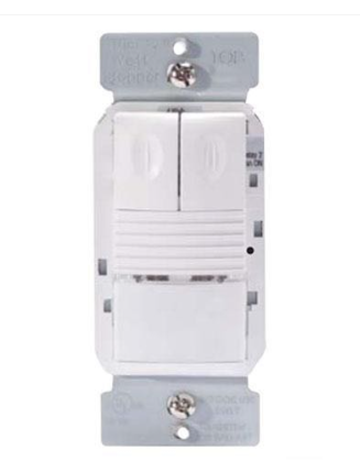 Wattstopper PW-302-W Wall Switch Sensor - Pir - Multi-mode - Dual Relay - 120-277v - White Finish