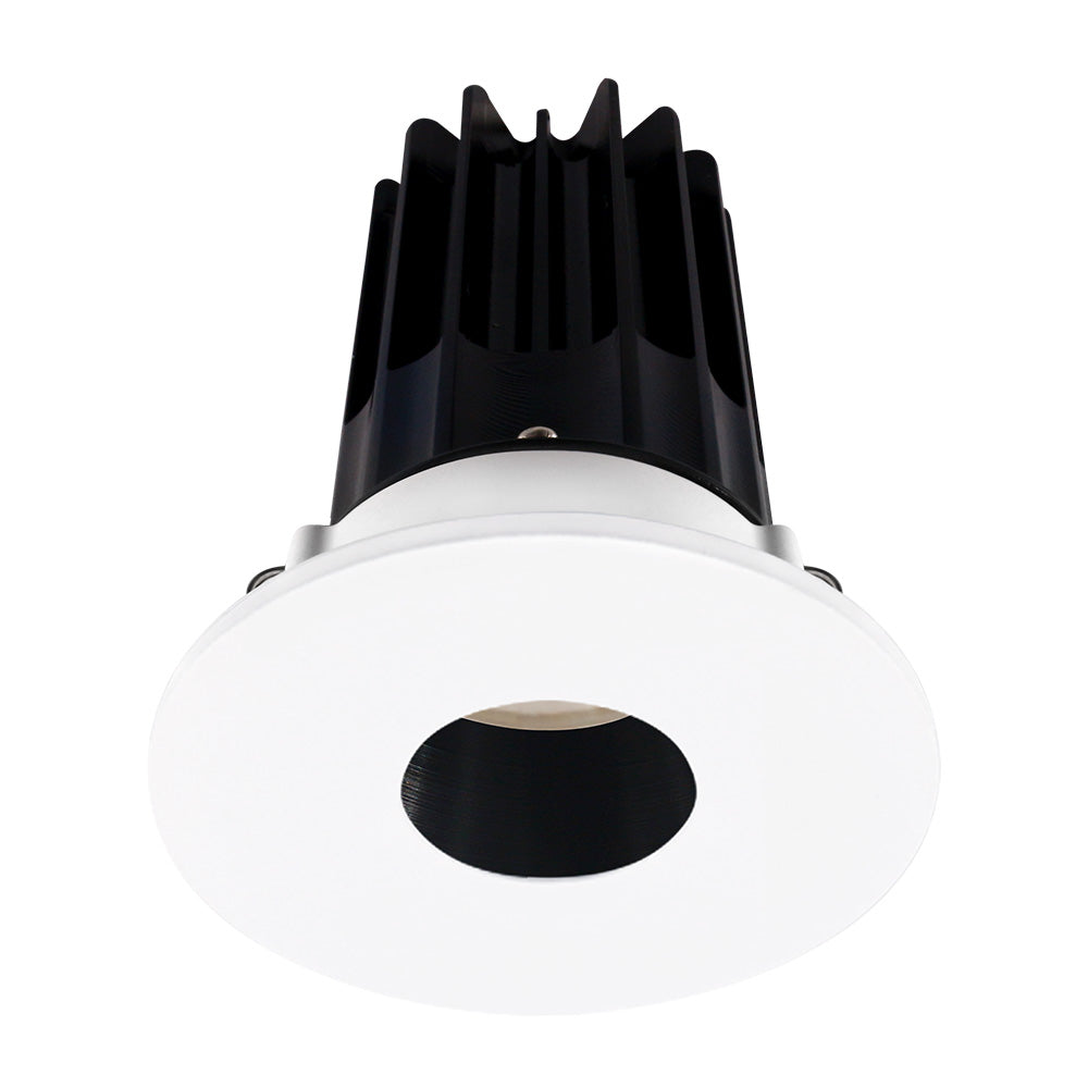 Lotus LED Lights LED-2-S15W-30K-2RRBK-2RPH-24D 2" Recessed LED 15W High Output Designer Series With Beam Angel 24°, 1000 Lumens, CCT 3000K, Black Reflector and Pin Hole Trim