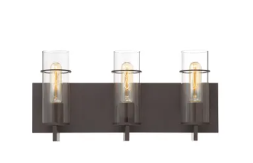 Eurofase Lighting 34134-023 Pista 3 Light 19" Wide Bathroom Vanity Light, Wattage 180W, Bronze Finish