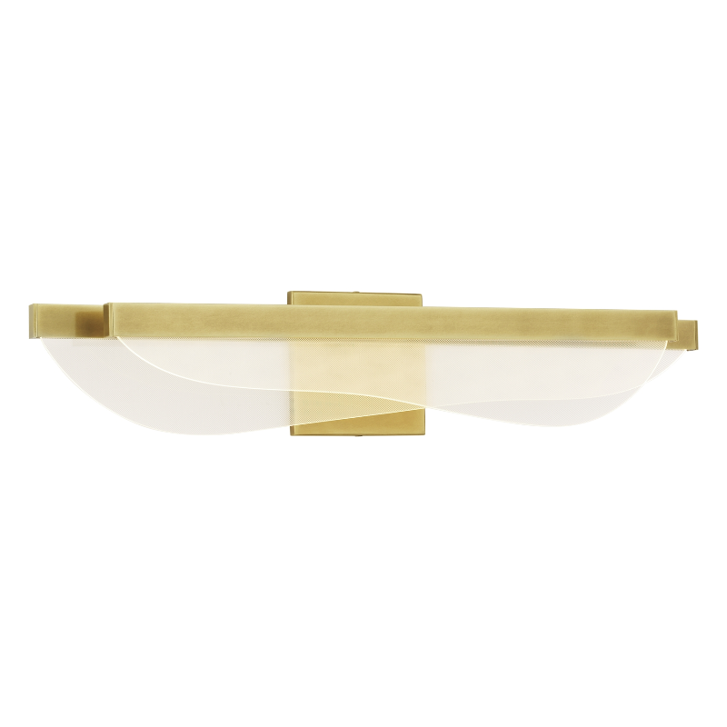 Visual Comfort Architectural 700BCNYR25BR-LED930 Modern 25" Nyra 25 2-lt LED Bath Bar Light - 120V - CCT: 3000K - Finish: Plated Brass