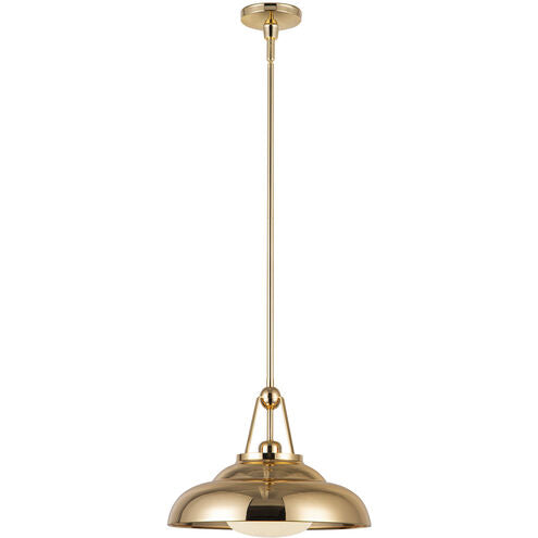Alora Lighting PD344014PBGO Palmetto 1 Light 14.5 inch Polished Brass Pendant Ceiling Light