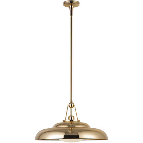 Alora Lighting PD344020PBGO Palmetto 1 Light 20 inch Polished Brass Pendant Ceiling Light