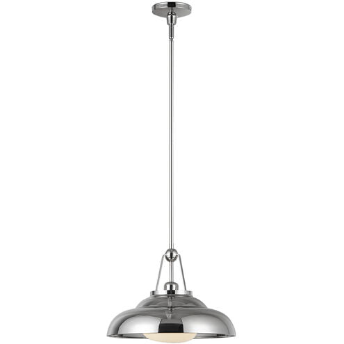 Alora Lighting PD344014PNGO Palmetto 1 Light 14.5 inch Polished Nickel Pendant Ceiling Light