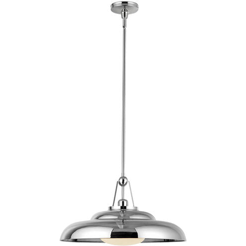 Alora Lighting PD344020PNGO Palmetto 1 Light 20 inch Polished Nickel Pendant Ceiling Light