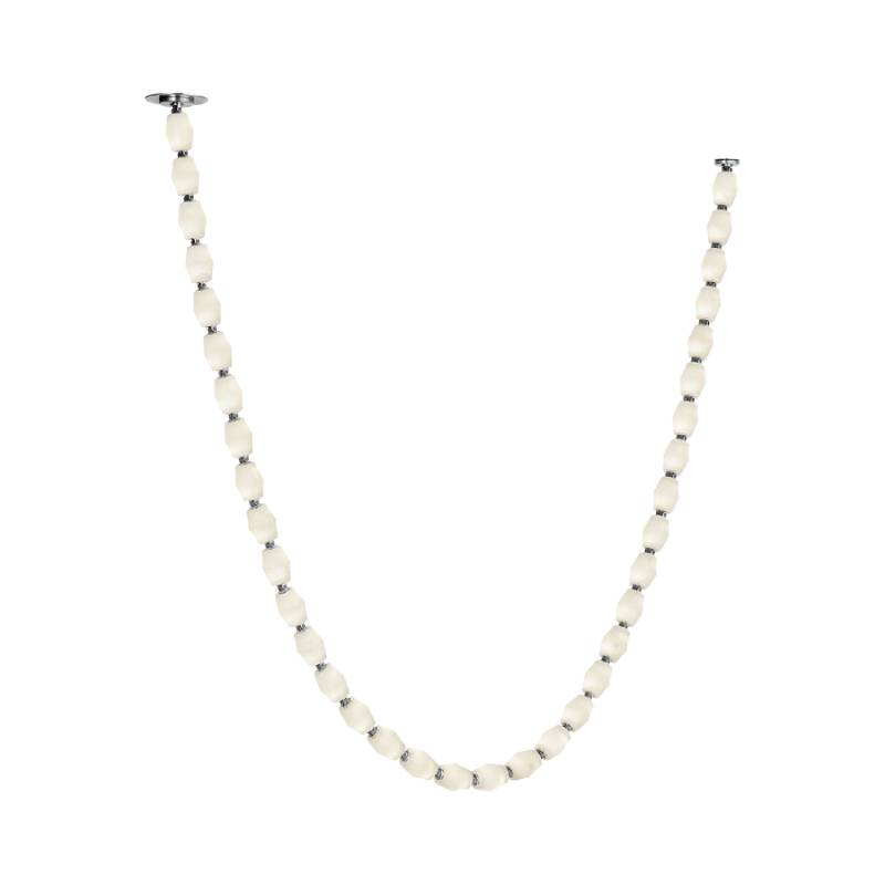 Visual Comfort Architectural SLCH55430ALBNR Modern 108" Collier Alabaster LED Chandelier with Remote Mount Driver Ceiling Light - 120V - CCT: 3000K - Finish: Polished Nickel