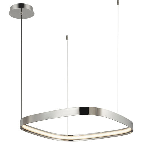 Kuzco Lighting PD78019-PN Yukon LED 19.75 inch Polished Nickel Pendant Ceiling Light