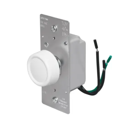 Wattstopper R600PWV 600W Rotary R Series Dimmer, Preset, White Finish