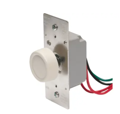 Wattstopper R603PLA RFI Rotary Dimmer, Preset, 3-Way, Light Almond