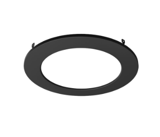 DALS Lighting RACC-TRIM5-BK 5 Inch Recessed Light Trim Matte Black – Decorative Ceiling Trim