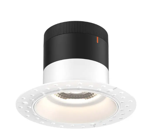 Dals Lighting RC03-CC-20-RGWH-TL Versa 3" LED Recessed Downlight - 8 | 10 | 12W - CCT Selectable - 1,000 Lumens - 20° Beam Angle - 120-347V - White Reflector / Trimless