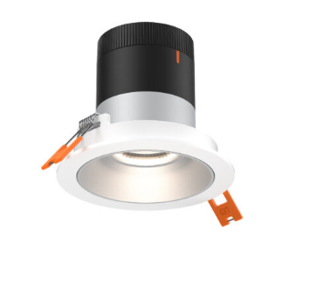 Dals Lighting RC03-CC-35-RGAZ-TWH 3 Inch Modular Downlight, 5CCT, 35 degree Beam Angle, Regressed, Alzak Finish, White Trim