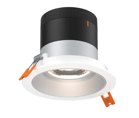 Dals Lighting RC03-CC-60-RGAZ-TWH Versa 3" LED Recessed Downlight, Selectable Wattage 8W,10W,12W, Multi-Color Temperature, 1,000 Lumens, 60° Beam Angle, Voltage 120-347V, Alzak Reflector / White Trim