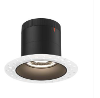 Dals Lighting RC03-CC-60-RGBK-TL Versa 3" LED Recessed Downlight, Selectable Wattage 8W,10W,12W, Multi-Color Temperature, 1,000 Lumens, 60° Beam Angle, Voltage 120-347V, Black Reflector Trimless